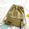 Canvas Drawstring Backpack With Front Pocket Back To School Backpack Casual Travel Backpack For Men 0