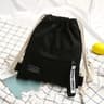 Canvas Drawstring Backpack With Front Pocket Back To School Backpack Casual Travel Backpack For Men 1