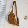 Corduroy Belt Bag For Women Casual Crossbody Fanny Pack Adjustable Chest  Waist Bag 2