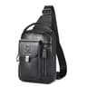 Genuine Leather Chest Bag For Men Back To School Backpack Anti Theft Crossbody Leather Phone Sling 1