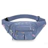 Women Waterproof Sport Waist Bag Multiple Compartments Running Crossbody Chest Bag 3