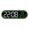 Digital LED Wall Clock With Dual Alarm Large Display Clock Temperature Date Calendar For Bedroom Of 2