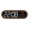 Digital LED Wall Clock With Dual Alarm Large Display Clock Temperature Date Calendar For Bedroom Of 3