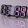 Digital Wall Clock LED Wall Clock Digital Alarm Clock Bedroom Decor Clock Remote Control Clock 3