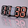 Digital Wall Clock LED Wall Clock Digital Alarm Clock Bedroom Decor Clock Remote Control Clock 4