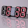 Digital Wall Clock LED Wall Clock Digital Alarm Clock Bedroom Decor Clock Remote Control Clock 5