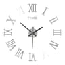 Modern DIY Wall Clock Large 3D Wall Clock Acrylic Roman Numeral Mirror Wall Decor 2