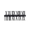 DIY Wall Clock Sticker Kit With Silent Quartz Movement Modern Wall Clock Arabic And Roman Numerals 0