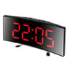 LED Digital Alarm Clock With Mirror Display Large Curved Screen Modern Desk Clock For Bedroom Offic 2