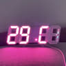 LED Digital Wall Clock Colorful Modern Time Display For Home Office Kitchen 12 24 Hour Display 1