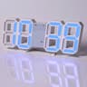 Modern Digital Wall Clock LED Alarm Clock USB Powered Clock With Time Date Temperature Display 2