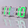 Modern Digital Wall Clock LED Alarm Clock USB Powered Clock With Time Date Temperature Display 4