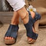 Summer Comfort Wedge Sandals Women Soft Platform Slides 1