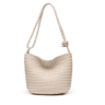 Vintage Handmade Woven Bucket Bag Large Capacity Underarm Shoulder Handbag 1