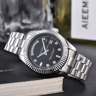 Luxury Mens Quartz Watch Waterproof Stainless Steel Diamond Dial Wristwatch 3