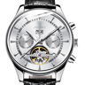 Automatic Mechanical Tourbillon Watch For Men Waterproof Business Wristwatch 0