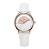 Women Genuine Leather Waterproof Fashion Watch With Solid Steel Band 1