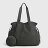 Large Capacity Gym Bag Yoga Tote With Detachable Round Purse 1