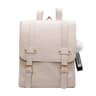 Uniform Style PU Leather School Backpack For Women College Laptop Bag 3