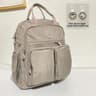 Women Waterproof Nylon Backpack Multi Pocket Laptop Travel Bag Soft Handle 3