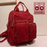Women Waterproof Nylon Backpack Multi Pocket Laptop Travel Bag Soft Handle 2