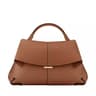 Pleated Leather Womens Handbag Fashion Shoulder Bag Elegant Everyday Purse 1