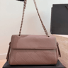 Quilted Cowhide Chain Shoulder Bag For Women Large Capacity Flap Messenger Purse 3
