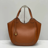 Vintage Brown Cow Leather Hobo Bag Lock Shoulder Tote For Women Everyday Work And Shopping 1