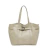 Beige Extra Large Women Tote Bag With Turn Down Pockets And String Closure 1