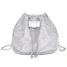 Shiny Rhinestone Pearl Chain Evening Bucket Bag 3