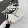Women Black PU Shoulder Bag Stylish Arm Bag Wallet Handbag 1
