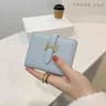 Compact PU Leather Zipper Wallet For Women Coin Purse Card Holder 0