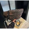 Leopard Print Dumpling Bag Womens Crossbody Shoulder Underarm Purse 1