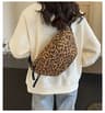 Leopard Print Dumpling Bag Womens Crossbody Shoulder Underarm Purse 0
