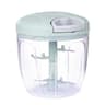 Manual Garlic Press And Vegetable Chopper With Rotating Metal Blades 0