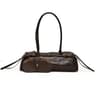 Womens Motorcycle Style Shoulder Bag With Zipper Closure And Soft PU Material 3