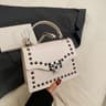 Square Crossbody Bag For Women With Rivet Accents 3