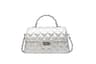 Womens Small Square Shoulder Handbag With Diamond Grid Design And Chain Strap 2