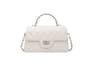 Womens Small Square Shoulder Handbag With Diamond Grid Design And Chain Strap 1