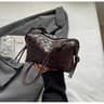 Womens Woven Shoulder Handbag With Single Strap And Crossbody Style 2