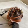 Retro Bucket Bag For Women With Shoulder And Crossbody Strap 0