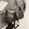 Cream Mini Hobo Bag With Buckle Accent And Convertible Crossbody Style 2