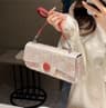 Womens Fabric Underarm Shoulder Bag With Buckle Closure 0