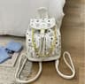 Classic Printed Drawstring Backpack For Women Stylish Travel And Everyday Bag 4