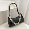 Women Crocodile Pattern Shoulder Bag With Chain Strap And PU Leather Finish 2