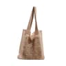 Womens Large Capacity Contrast Color HollowOut Shoulder Bag 1