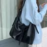Women Patchwork Shoulder Bag  Colorblock Y2K Underarm Handbag 1