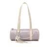 Womens Cylinder Shoulder Bag With Contrast Trim For Everyday Use 3