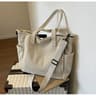 Large Corduroy Crossbody Shoulder Bag With Adjustable Strap For College And Travel 0