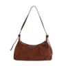 Womens Suede Shoulder Bag With Adjustable Removable Straps 2